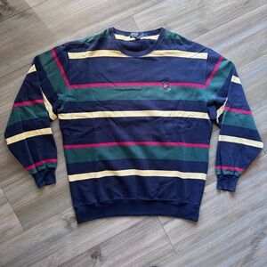 Vintage Polo Golf Men’s Crewneck Striped Sweater Size Large